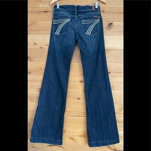 7FAM The Dojo denim flare jeans